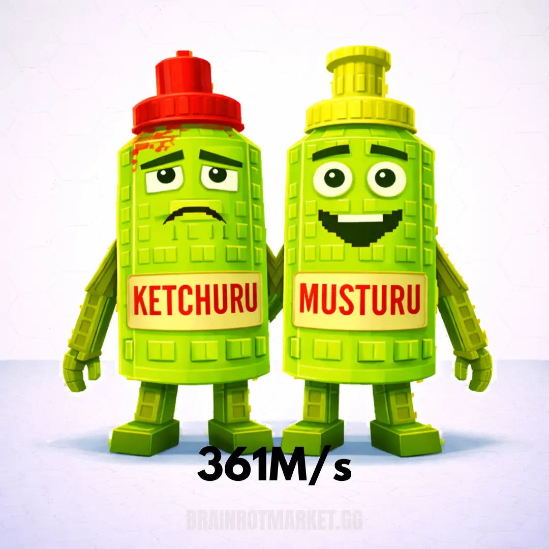 Radioactive Ketchuru and Musturu Brainrot Market